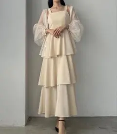 新品未使用未開封♡mipiarl チュールプリーツトレンチワンピース 