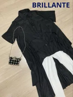 シャツレイヤードロング プリーツロング