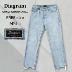 Diagram ダイアグラム グレースコンチネンタル フリンジ デニムパンツ F