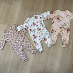NEXT ベビー ロンパース 3点セット 0-1ヶ月