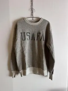 完売品 美品 AVIREX アビレックスUSAF グレー トレーナー M