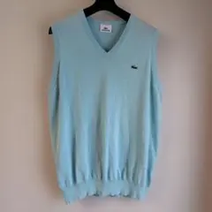 LACOSTE Vネック コットンベスト 　サイズ4