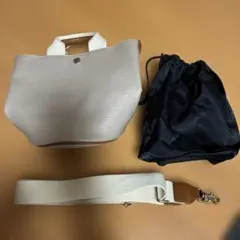 トプカピ　グレージュ合成皮革 トートバッグ