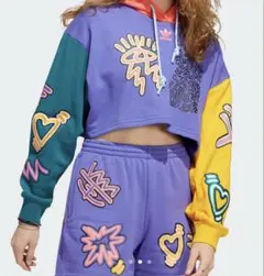 adidas アディダス オリジナルス クロップド パーカー ラブユナイツ