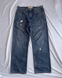 00s ROCAWEAR Paint Distressed Jeansのサムネイル