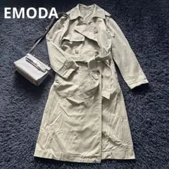【EMODA】エモダ ロングトレンチコート 定番 コットンのサムネイル