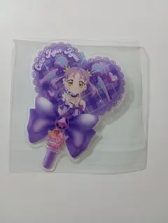 キミとアイドルプリキュア♪ 映画 特典 キュアキュンキュン うちわ型クリアカード