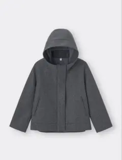GU コージーメルトンショートフーディコート XL