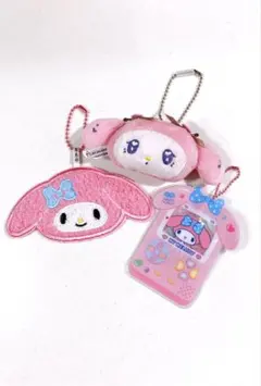 【最終値下げ/未使用】マイメロディ キーホルダー 3点セット