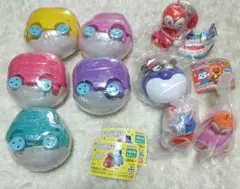 アンパンマン　ガチャガチャ　おもちゃ　9個セット　その1　おしてビューン　車