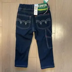 新品タグ付きEDWIN キッズ デニムパンツ 100cm 長ズボン 未使用品