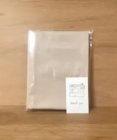 綿100％枕カバー　ベージュ