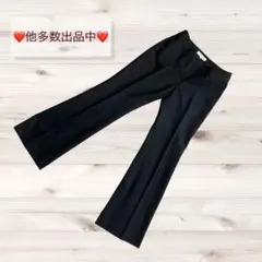 高級素材❗️【M-PREMIER】ウールカシミヤパンツ 黒 レディース36