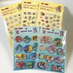 トムとジェリー　ウォーターシール　ぷくぷくシール　5枚セット