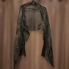 ケープ　ショール　スカーフ　パーティー　社交ダンス　ドレス　衣装　パール