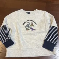 クレードスコープ 110サイズ klädskåp 恐竜刺繍 トレーナー 110