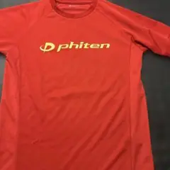 phiten 赤 メッシュシャツ