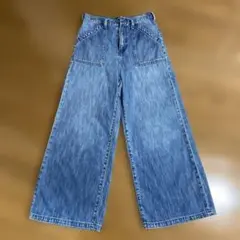 earth music&ecology ワイドデニムパンツ Lサイズのサムネイル