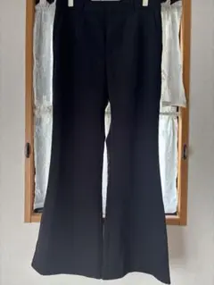 [美品]GUレディース黒フレアパンツXL