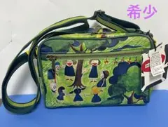 希少【新品タグ付】アルベロベロ ショルダーバッグ オレボレブラ 総柄 緑のサムネイル