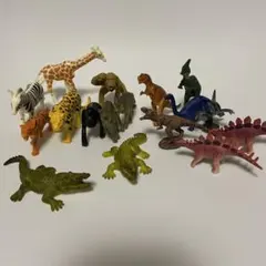 動物と恐竜のフィギュア17体セット