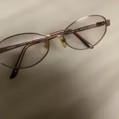 イブサンローラン　ローズゴールド メガネ