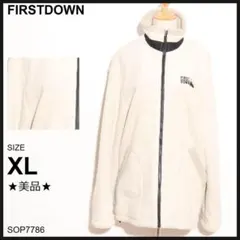 ★美品★ ファーストダウン アウター ボアジャケット スタンドカラー ゆったり