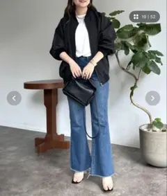 新品未使用★オーバーサイズラグランMA1 ブラック