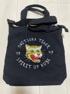 オニツカタイガー　トートバッグ　ミディアム　キャンバストートバッグ