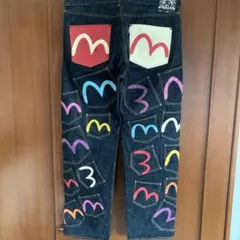 エヴィス　ジーンズ　キッズ　メニーポケット　デニム　サイズ3 エヴィス ジーンズ キッズ メニーポケット デニム サイズ3 - メルカリ