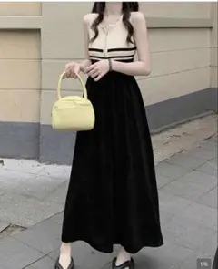SHEIN ノースリーブ ロングワンピース