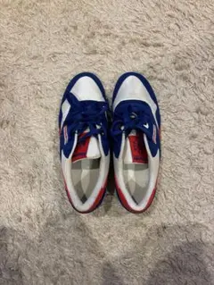 Reebok リーボック スニーカー 24.0 赤 青 白 クラシックナイロン