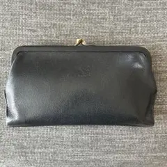 IL BISONTE イルビゾンテ　ブラック長財布 がま口