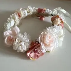 ベビーキッズ　花冠　バースデーフォト