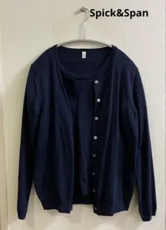 Spick&Span スピックアンドスパン　ニットアンサンブル　ネイビー