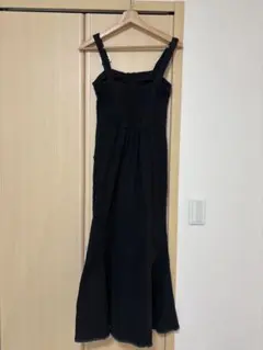 GRL ブラック キャミワンピース M