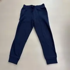 ネイビー長ズボン ウエストドローストリング付き