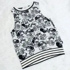 ゴルフにも アダバットセーター IV ダークグレー ベロア刺繍 Lサイズ未使用 未使用品】adabat アダバット ロゴ刺繍 ウール アルパカ ハーフジップ