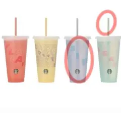スターバックス タンブラーセット クマ型ストローキャップ付き