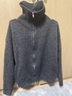 SINSS ダークグレー ジップアップセーター 新品 - メルカリ