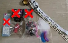 美品 Number_iツアーグッズ＋落下物＋特典のどちんこくん ペンラトップ他