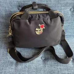 《美品》TSUMORI CHISATO☆ナイロン2wayショルダーバック 黒色
