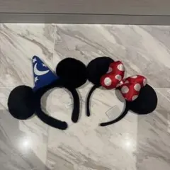 ミッキー＆ミニー 耳カチューシャセット