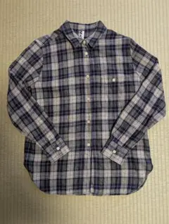 MHL マーガレット・ハウエル　コットン100%チェック長袖シャツ　サイズⅡ