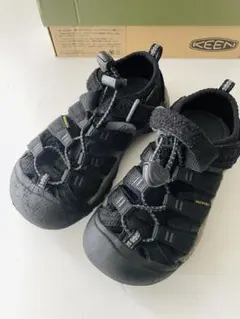 【美品】KEEN 18.0cm ブラック サンダル 調整可能