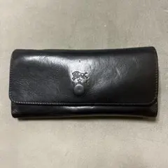IL BISONTE 黒 レザー 長財布