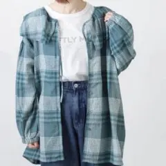 サマンサモスモス 【Cross×Linen】セーラーカラーブラウス