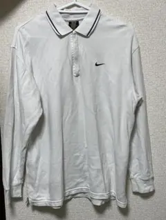 NIKE ナイキ　長袖　ポロシャツ　ホワイト　人気