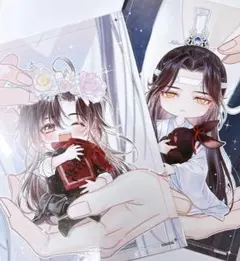 魔道祖師 THE キャラカフェ 魏無羨 藍忘機 A3クリアポスター