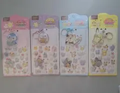 ポケモン キーホルダー付きシール　 4パックセット